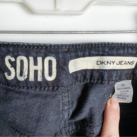 DKNY -‎ SOHO Black Jeans - Sz. 10 - Picture 3 of 8